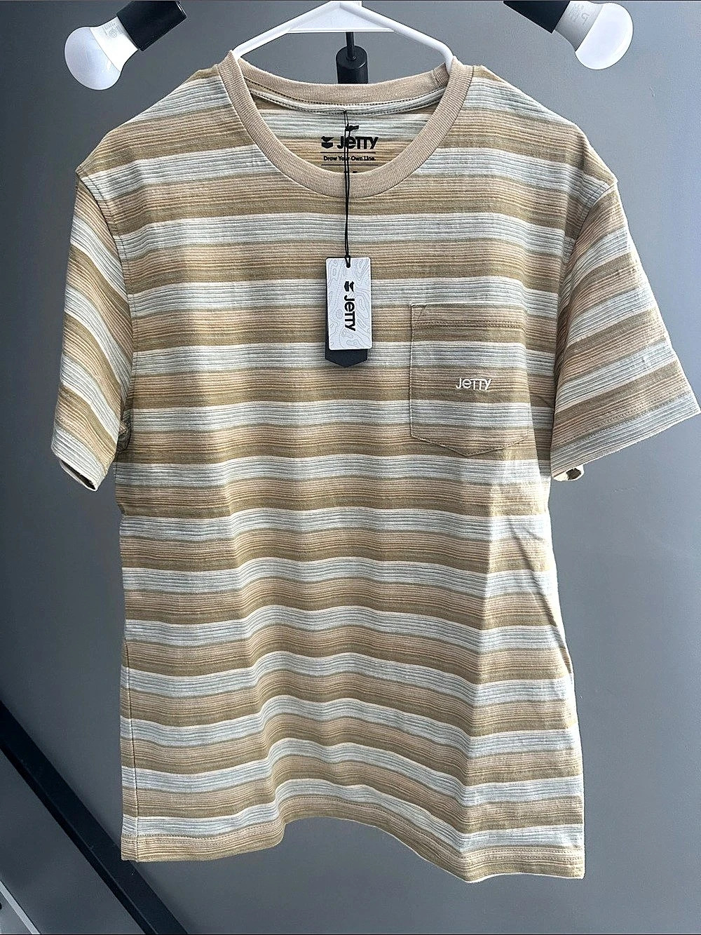 JETTY PeHalia Slub Premium Tee Striped Short Sleeve Medium